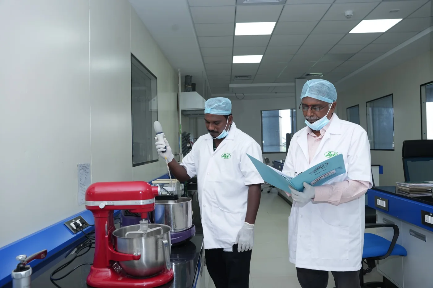 Lux application scientists conducting product trials